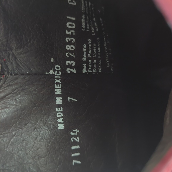 LIBERTY BLACK LB71124 Vegas Tiered Fringe  Rojo Red snip toe cowgirl boo… - Picture 16 of 16